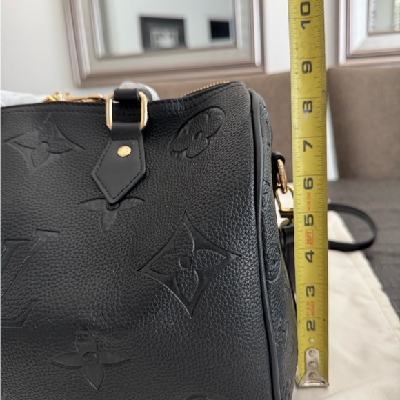 Black Embossed Leather Bag - Picture 8 of 9